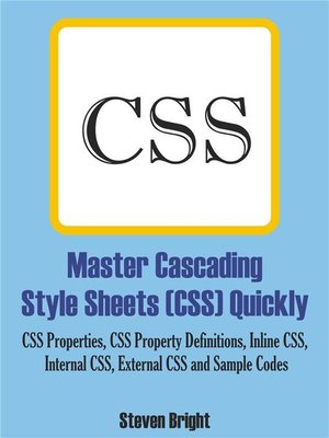cover image of Master Cascading Style Sheets (CSS) Quickly
